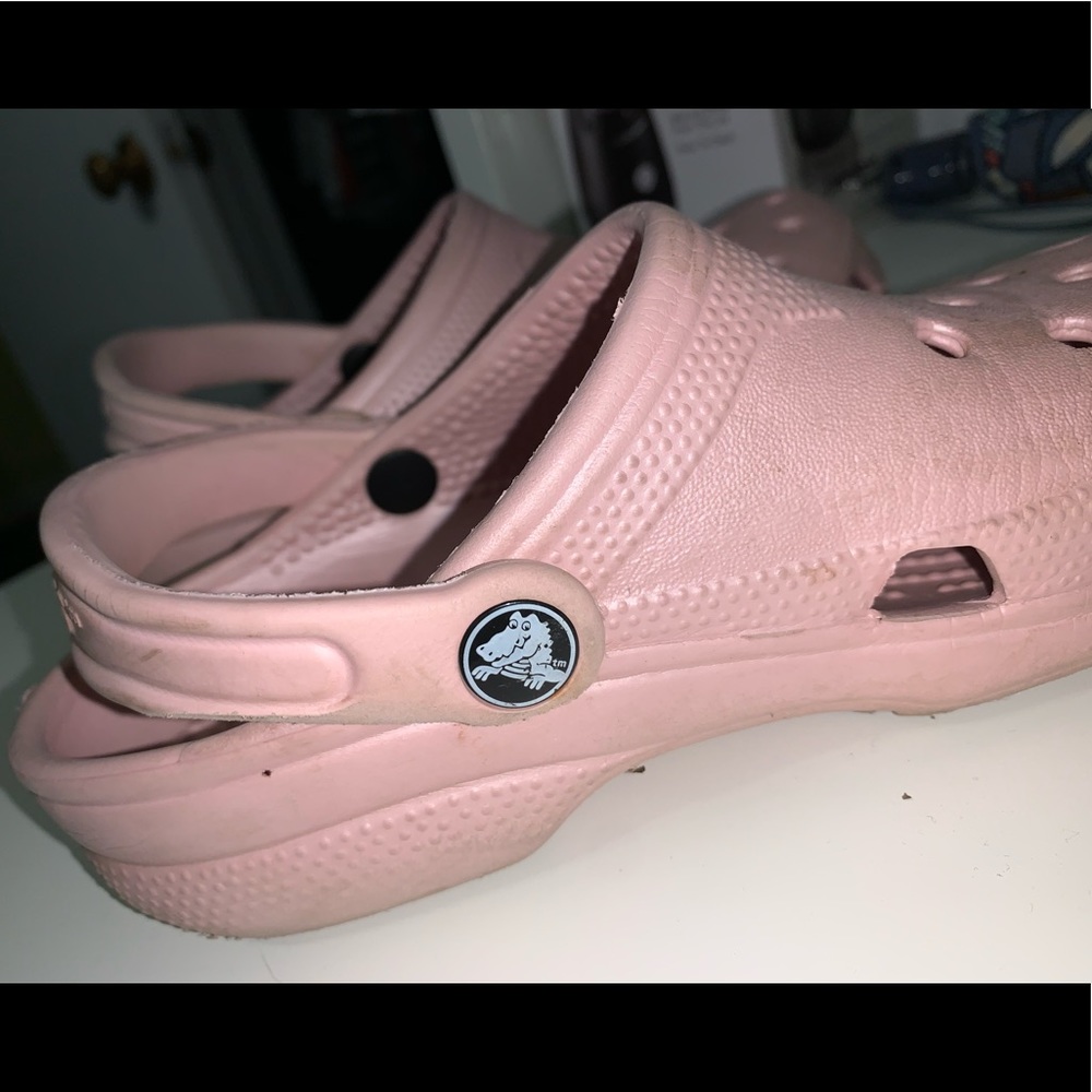 pink crocs